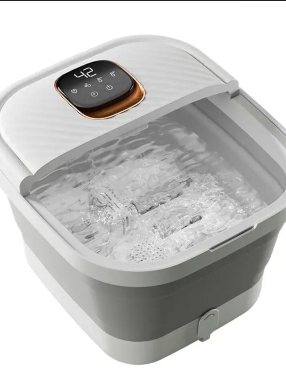 NEW Foldable Foot Massage Bucket, LCD Touch Screen Foot Massage Device Foldable